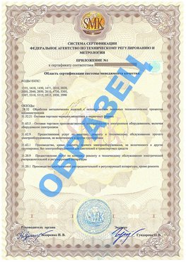 Приложение 1 Одинцово Сертификат ГОСТ РВ 0015-002